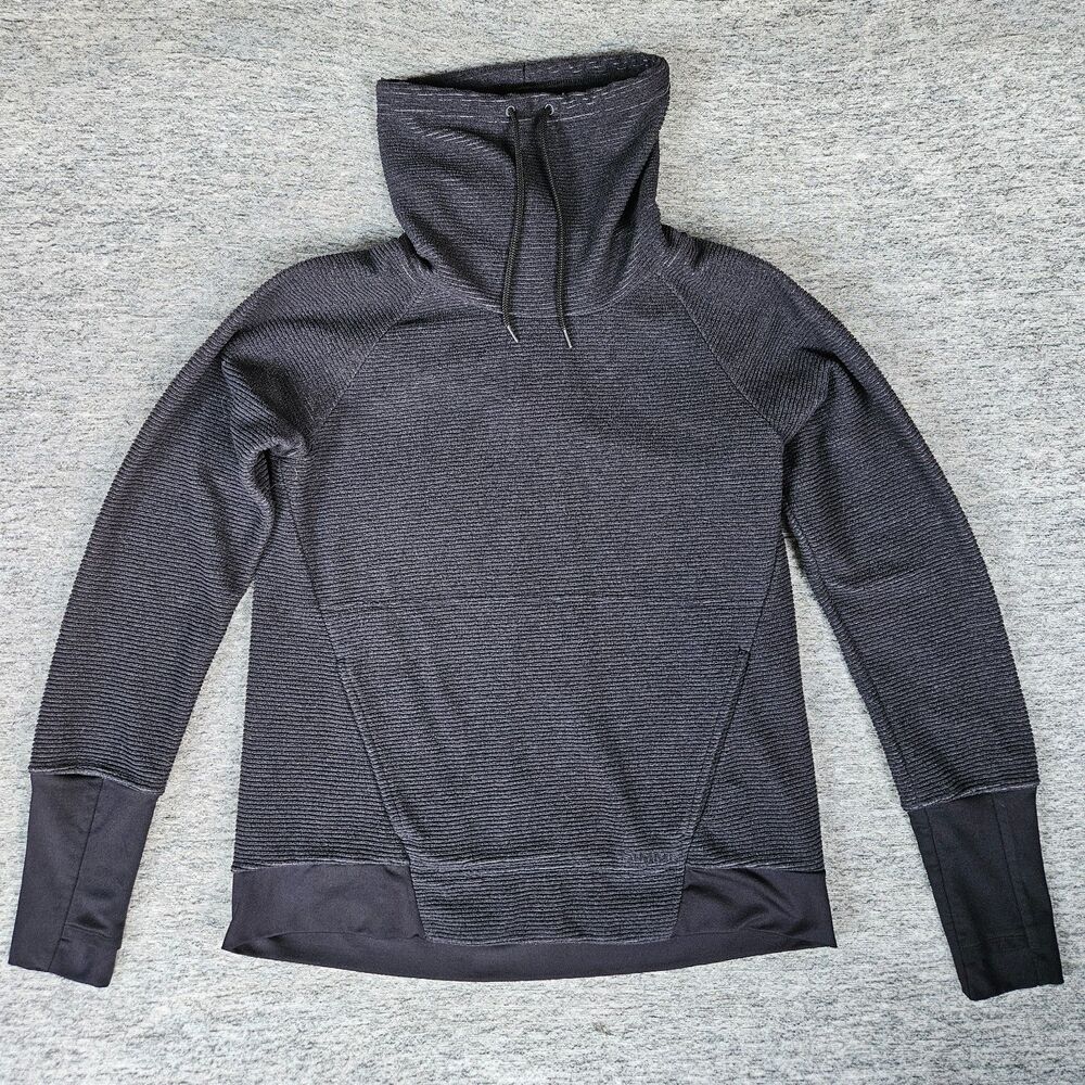 Simms Fishing Rivershed Sweater Women's Small Gray Cowl Neck Outdoors Fishing